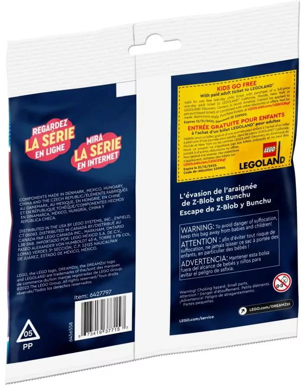 LEGO. Klocki DREAMZzz. Pajęcza ucieczka Z-Bloba i Bunchu - tantis.pl