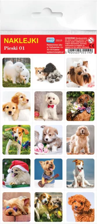 Naklejki. Pieski. Wydawnictwo Jako - tantis.pl