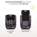 Caretero Fotelik Vivo grafitowy (76-150cm) - tantis.pl