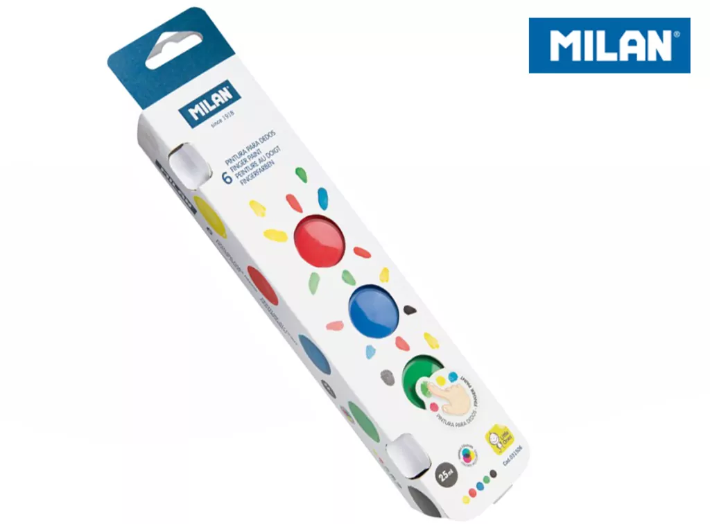 Farby do malowania palcami. 6 kolorów x 25ml - tantis.pl