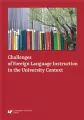 Challenges of Foreign Language Instruction in the Unversity Context - tantis.pl