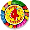 Balon foliowy Happy Birthday 45cm - tantis.pl