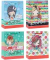 Torebka ozdobna brokat 18x23x8cm mix ROZETTE - tantis.pl