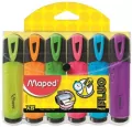 Zakreślacz Fluo Peps 6 kolorów MAPED - tantis.pl