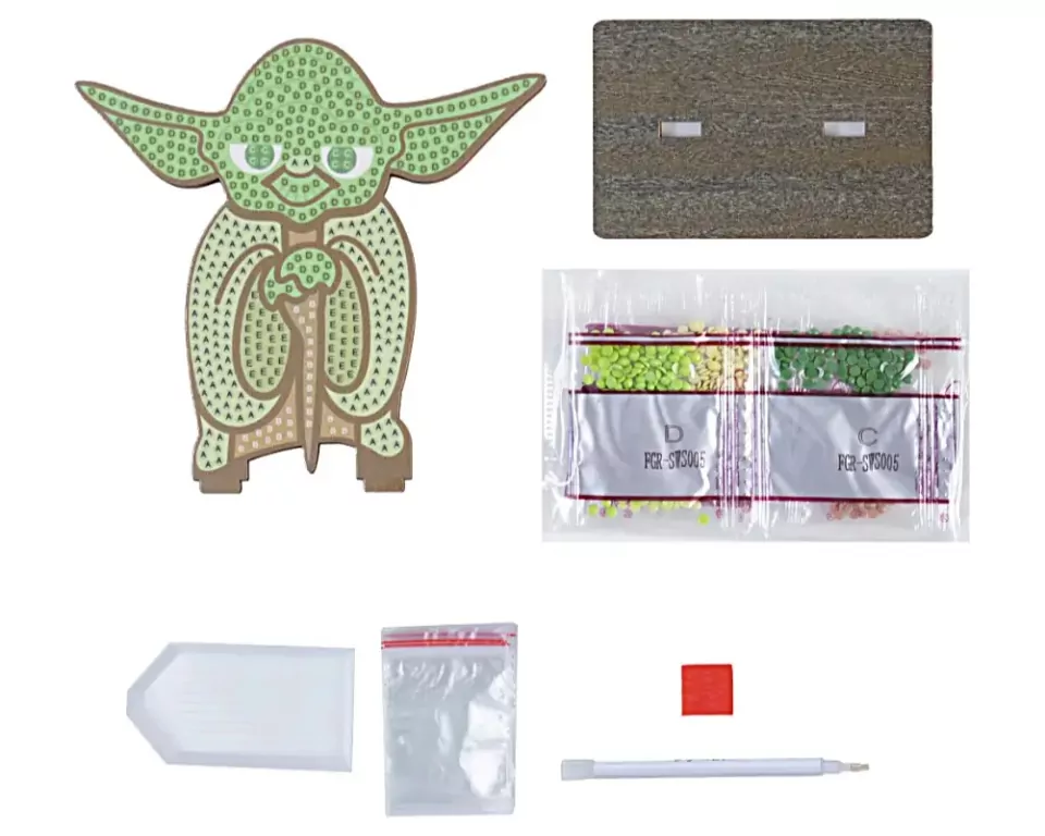 Mozaika diamentowa 2D Yoda - tantis.pl