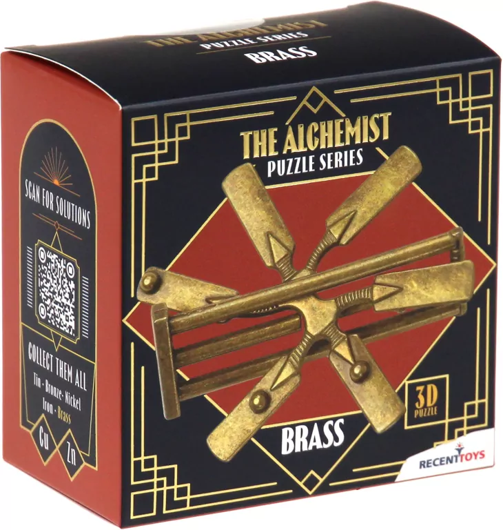 The Alchemist Puzzles: Brass łamigłówka Recent Toy - tantis.pl