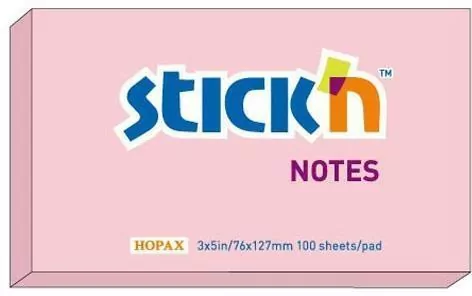 Notes samoprzylepny różowy pastelowy 127x76 mm - tantis.pl