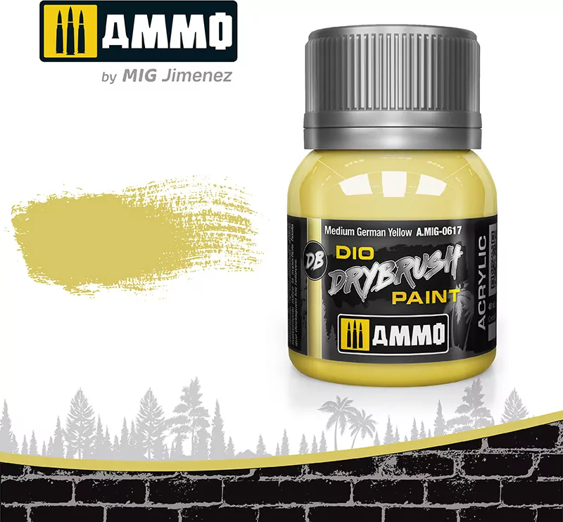 Ammo: DIO Drybrush - Medium German Yellow - tantis.pl
