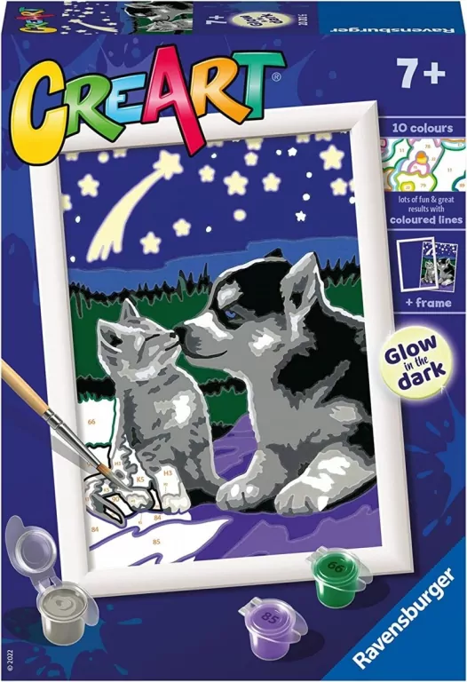 Malowanie po numerach dla dzieci. Przyjaciele na zawsze - tantis.pl