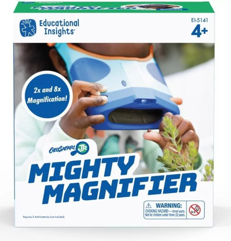 Learning Resources. GeoSafari Jr. Okulary powiększające, Lupa, 2x i 8x - tantis.pl