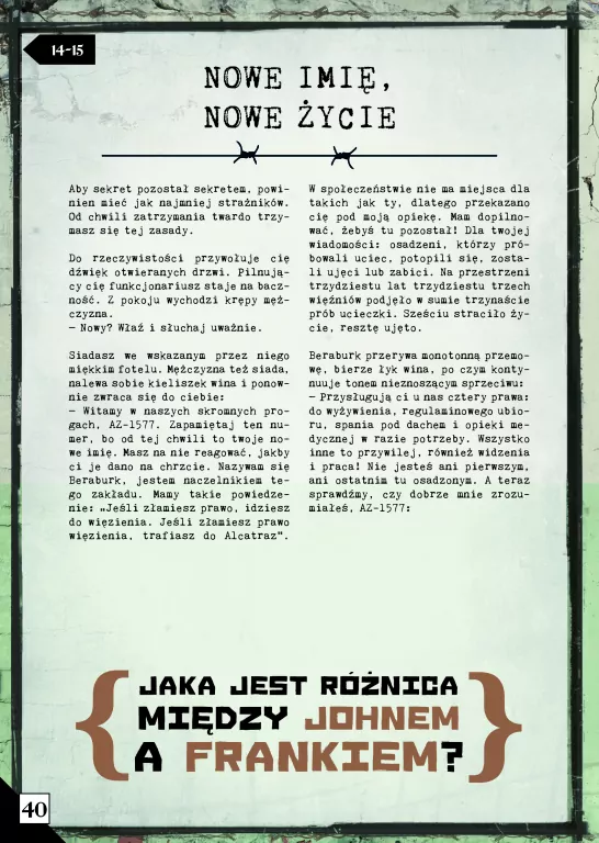 Alcatraz. Infiltracja. Escape Quest - tantis.pl