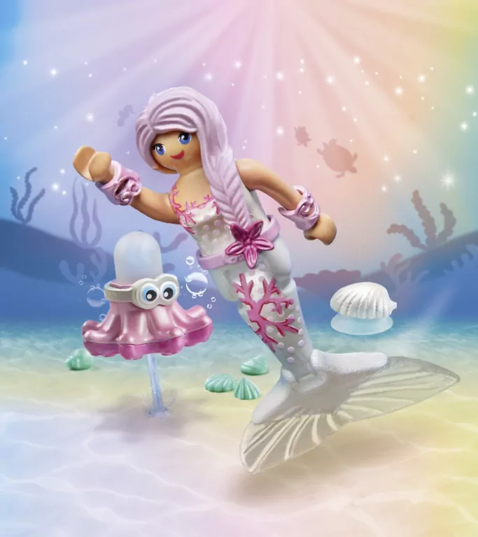 Syrenka z ośmiornicą pryskającą wodą. Special Plus 71477 - tantis.pl