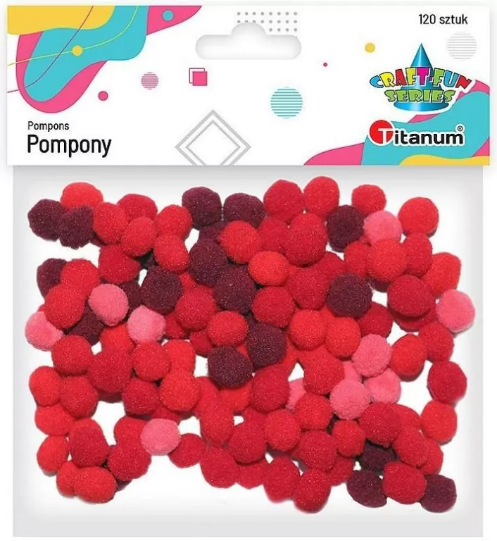 Dodatek dekoracyjny Craft-fun pompony (0126R) - tantis.pl