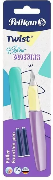 Pióro wieczne Twist Color Blocking pastel + naboje - tantis.pl