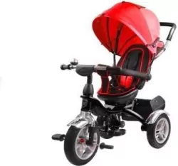 Rower trójkołowy czerwony z czarną ramą