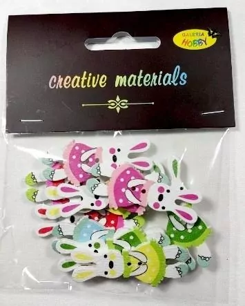 Guziki ozdobne Króliczki 45mm - tantis.pl