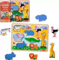 Mellisa&Doug Drewniane puzzle Zwierzęta Safari