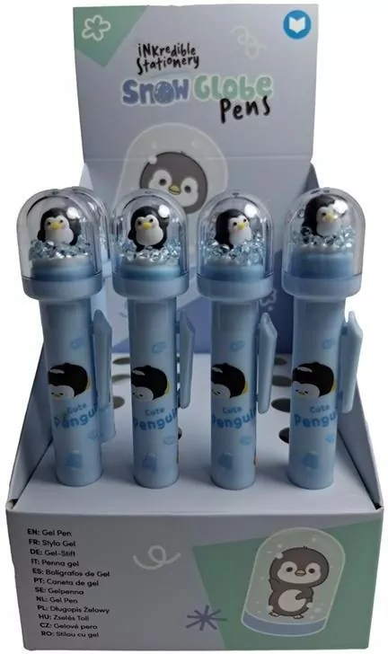 Długopis Adoramals Penguin z kulą śnieżną - tantis.pl