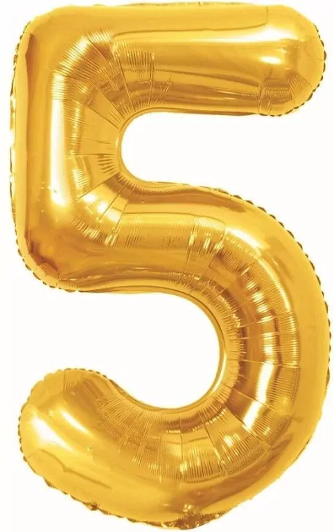 Balon foliowy B&C 5 Royal gold 85cm - tantis.pl