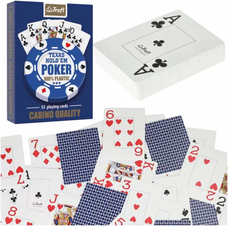 Karty do gry. Texas hold'em poker. 55 kart. - tantis.pl
