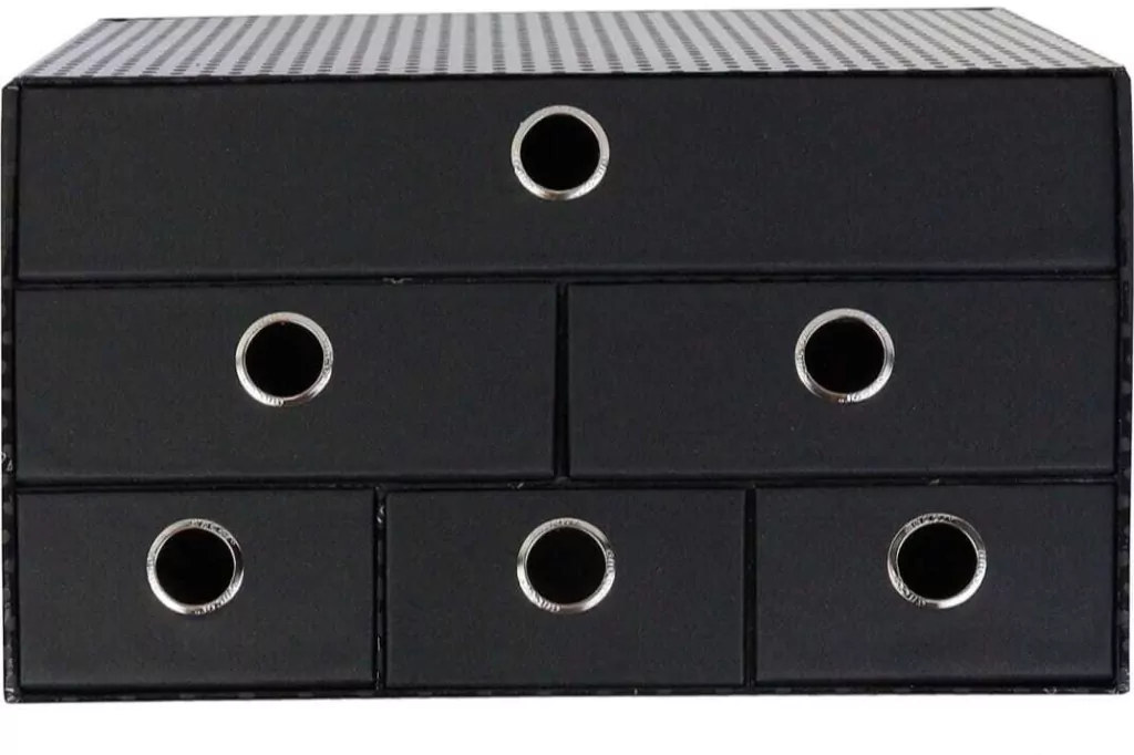 Pudełko na biurko z 6 szufladkami - tantis.pl