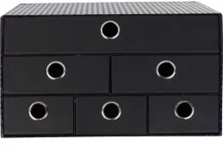 Pudełko na biurko z 6 szufladkami