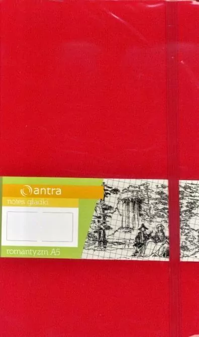 Antra. Notes A5 gładki. Romantyzm, czerwony - tantis.pl