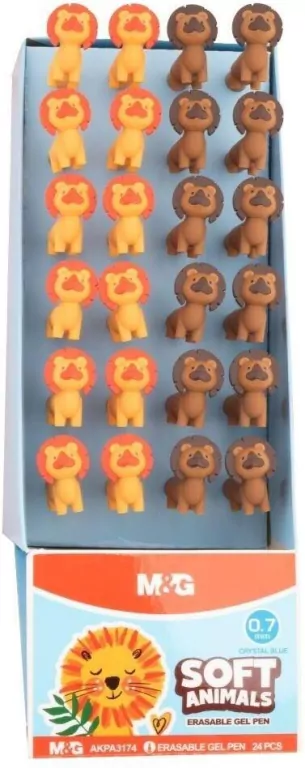 Długopis wymazywalny soft animals nieb  M&G - tantis.pl