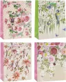 Torebka z brokatem Kwiaty 31x40x12cm mix ROZETTE - tantis.pl