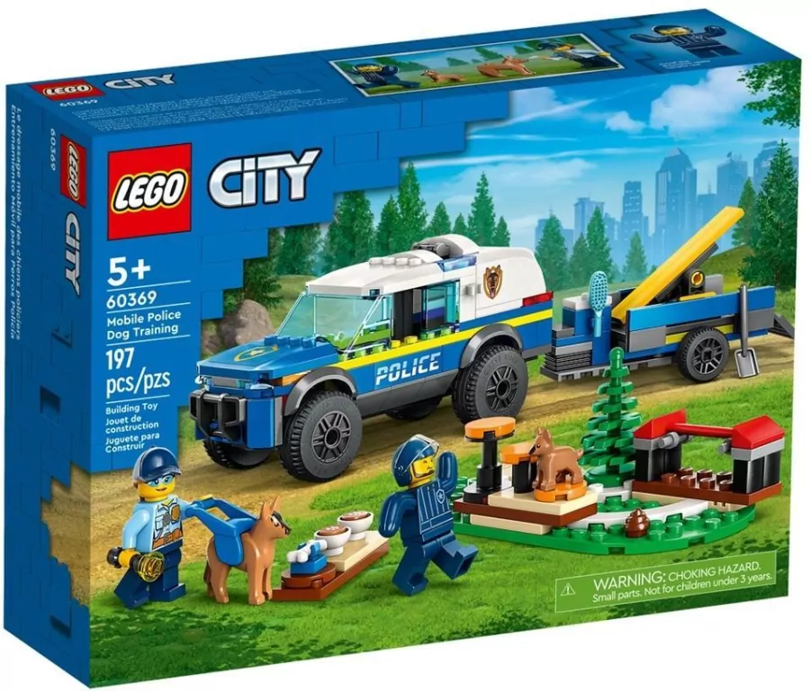 LEGO® City Police. Szkolenie psów policyjnych w terenie 60369 - tantis.pl