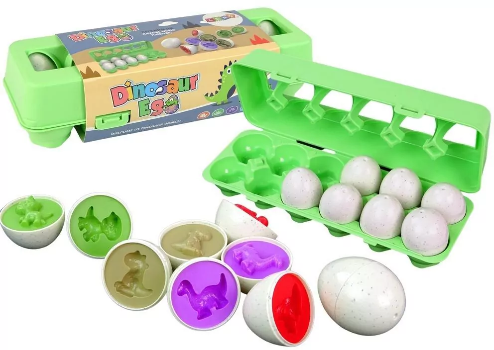 Sorter edu jaja dinozaura układanka 12szt - tantis.pl