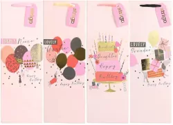 Torba prezentowa Party 12x36x9cm mix STRIGO