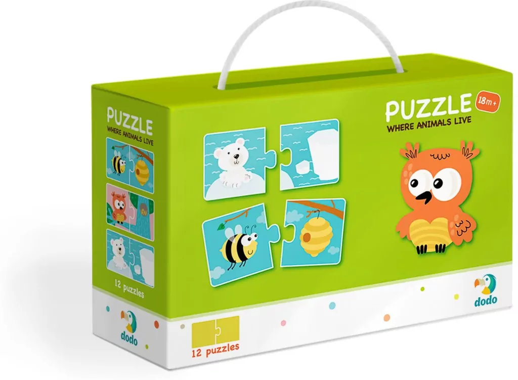 Puzzle Duo. Gdzie żyją zwierzęta? - tantis.pl