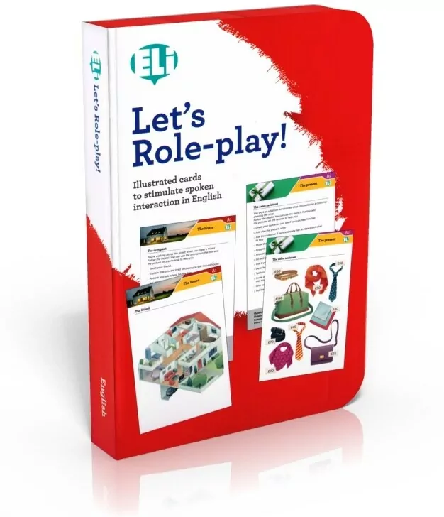 Gra językowa Angielski Let's Role-play! - zabawa w odgrywanie ról - karty do konwersacji - tantis.pl