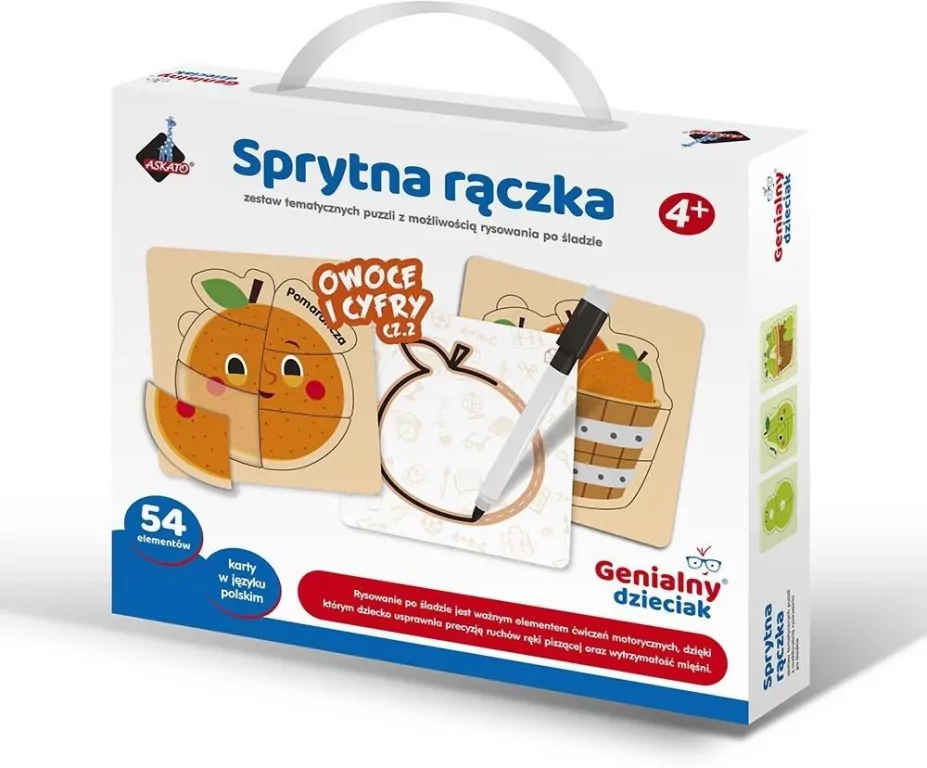 Sprytna rączka - owoce i cyfry 54el - tantis.pl