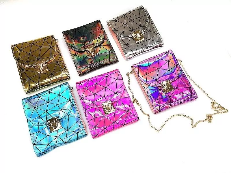 Torebka neonowa z łańcuszkiem MIX - tantis.pl