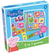 Świnka Peppa 3w1 Lotto, Domino, Memo - tantis.pl