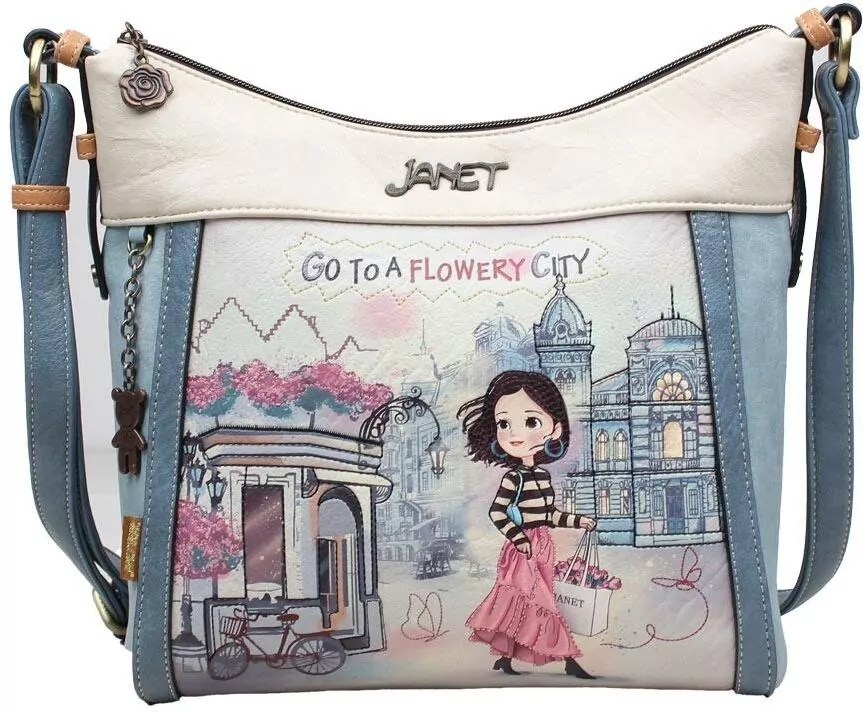 Torebka na ramię Flower City - tantis.pl
