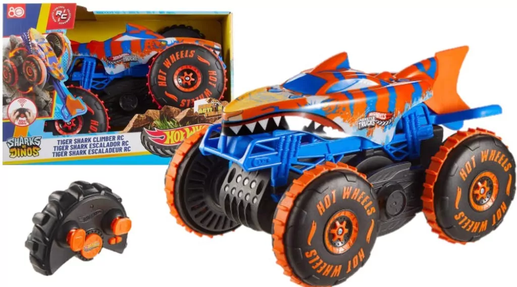Hot Wheels. Monster Trucks R/C. Tiger Shark 1:15 - tantis.pl