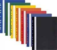 Skoroszyt A4 PVC z europerforacją czarny - tantis.pl