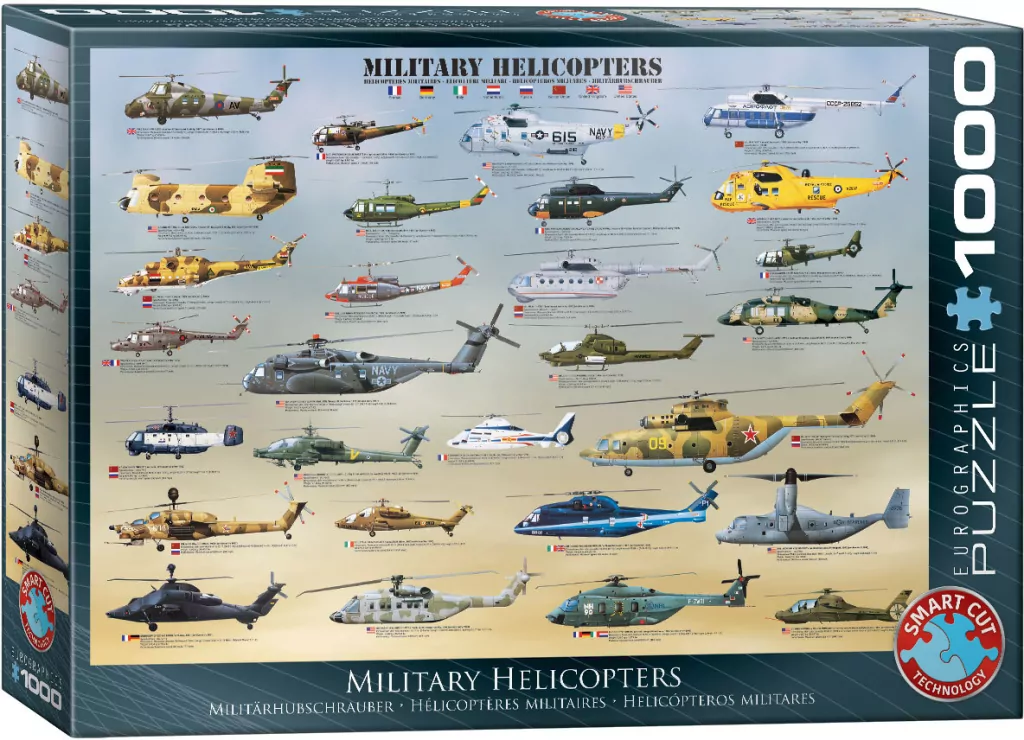 Puzzle 1000. Helikoptery. 6000-0088 - tantis.pl