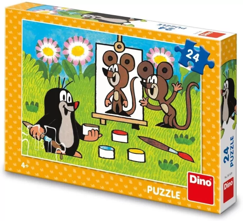Puzzle Krecik maluje portret 24el - tantis.pl