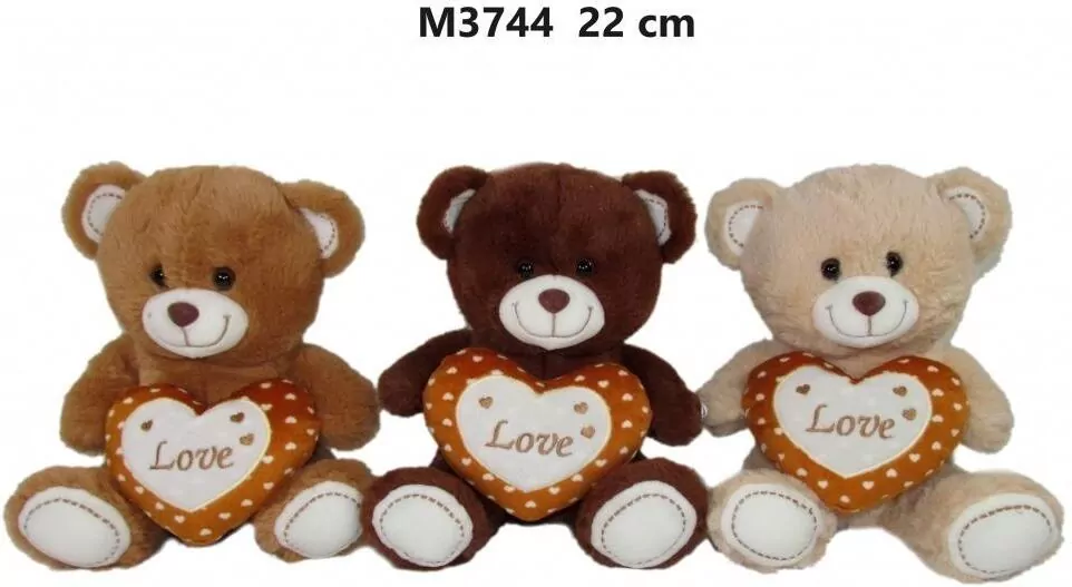 Miś z sercem 22cm MIX - tantis.pl