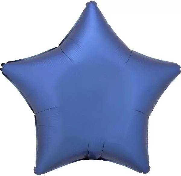 Balon foliowy Lustre Azure niebieski gwiazda 48cm - tantis.pl