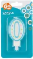 Świeczka cyferka z kropeczkami 0 7. 5cm pf-sck0 - tantis.pl