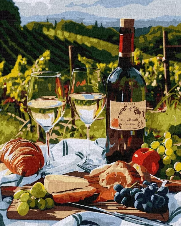 Malowanie po numerach - Południowa uczta 40x50cm - tantis.pl