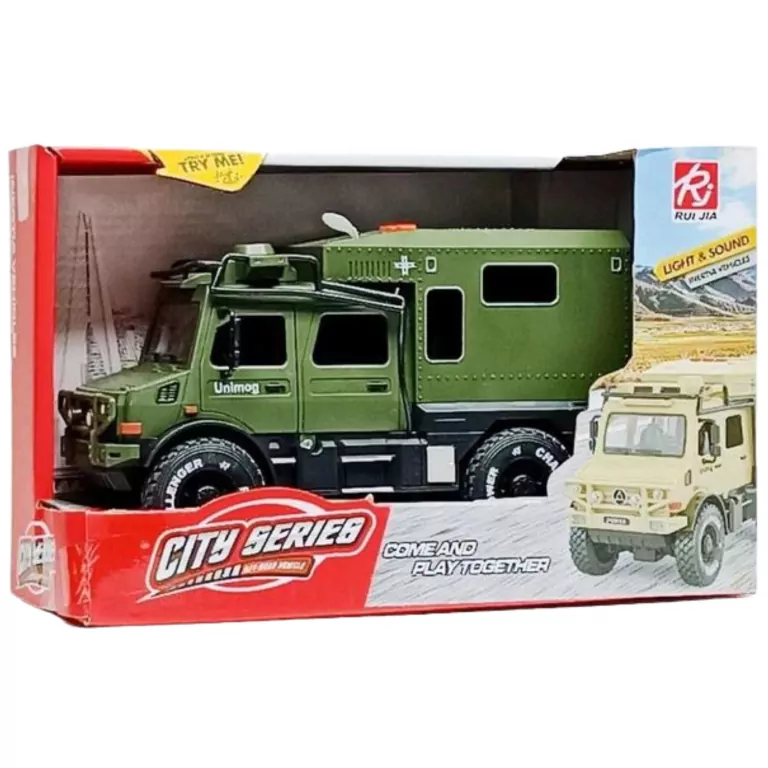 Pojazd wojskowy z efektami świetlnymi i dźwiękowymi MIX - tantis.pl