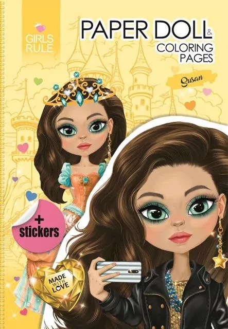 Papierowa lalka do wycinania Susan - tantis.pl