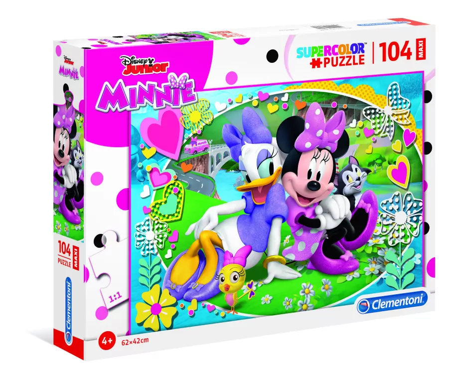 Puzzle 104 Maxi. SuperColor. Minnie Happy Helpers. - tantis.pl