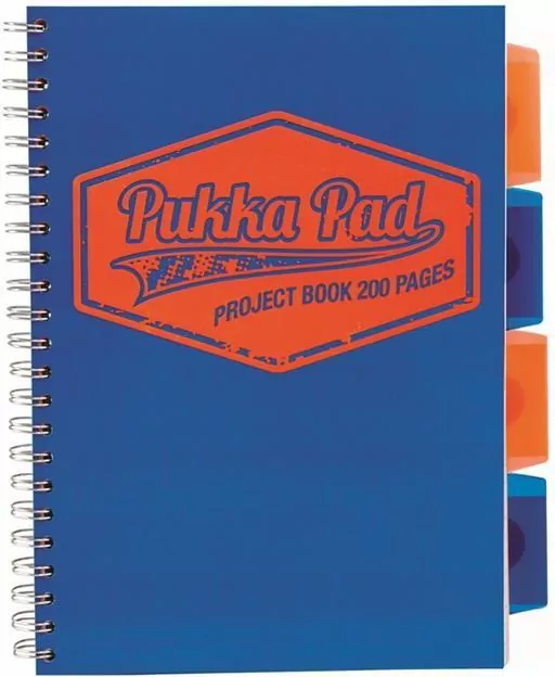 Kołozeszyt Pukka Pad B5 Project Book Neon niebieski - tantis.pl